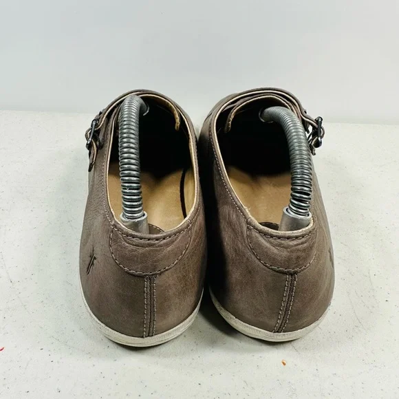 Frye Mindy Double Monk Strap sneakers in brownish-gray size 9 - Picture 4 of 7